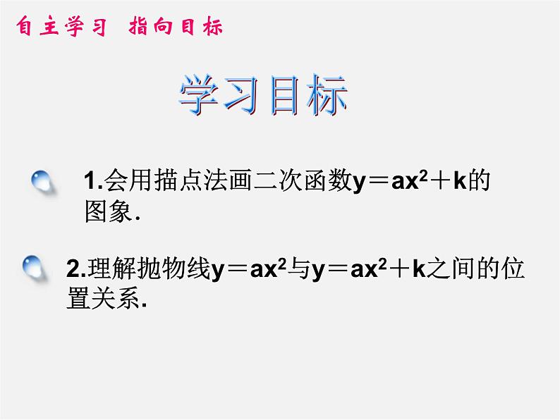 第6套人教初中数学九上  22.1 二次函数y=ax2+k的图象（第3课时 ）课件第3页