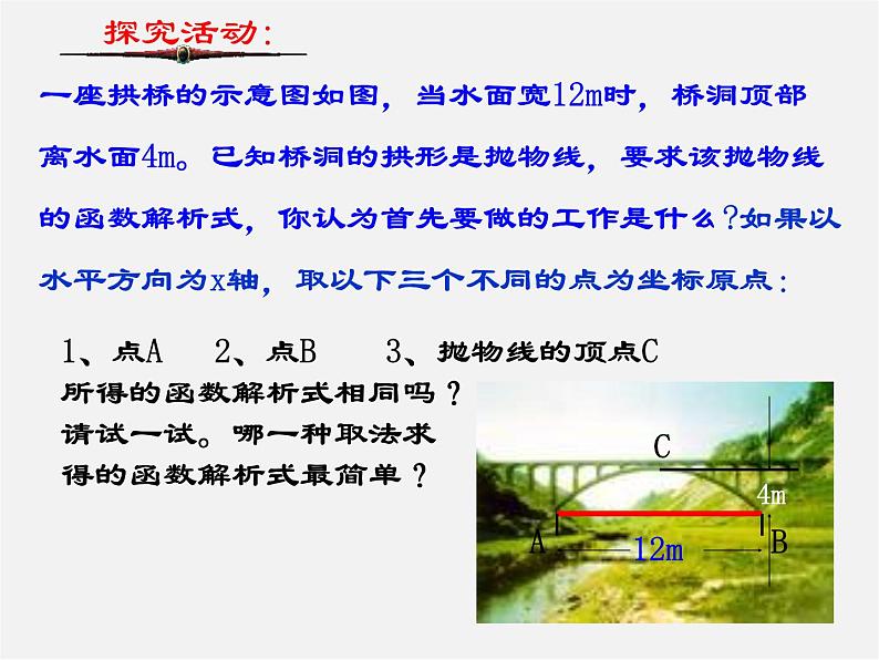 第6套人教初中数学九上  22《二次函数》二次函数应用习题课件第3页