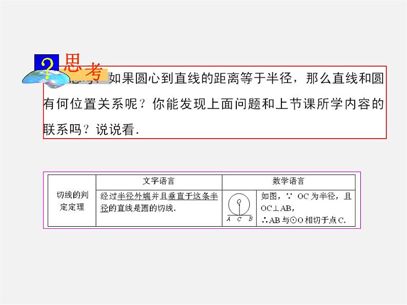 第6套人教初中数学九上  24.2.2 直线和圆的位置关系课件206