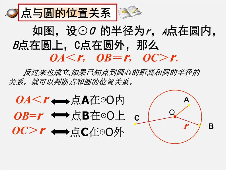 第11套人教初中数学九上   24.2 点和圆的位置关系课件03