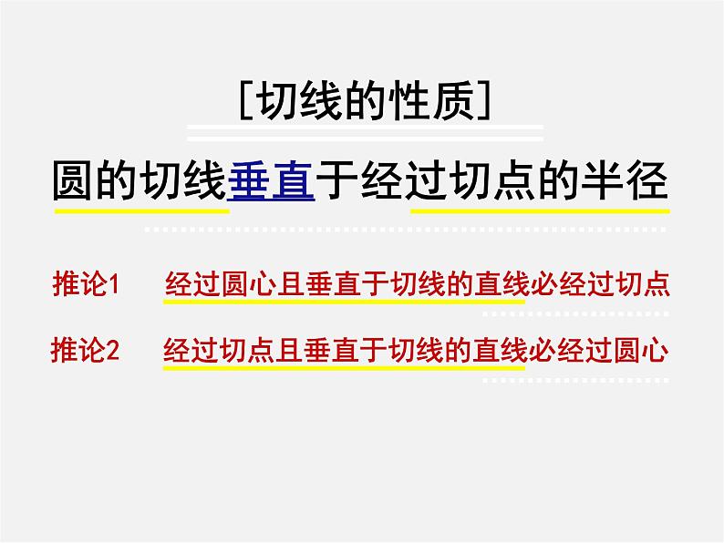 第11套人教初中数学九上   24.2《圆》切线的性质定理课件05