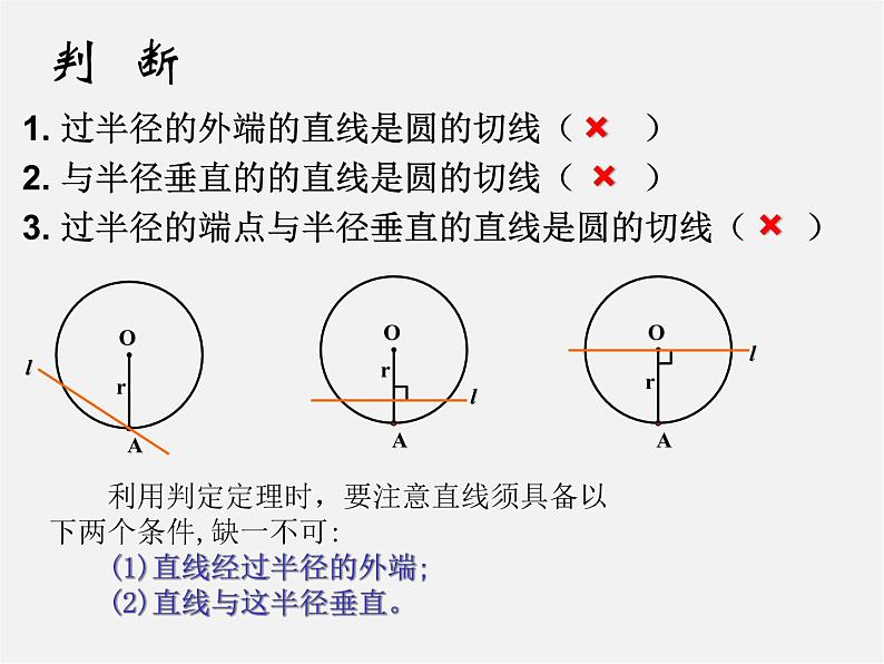 第11套人教初中数学九上   第24章《圆》切线的判定课件第4页