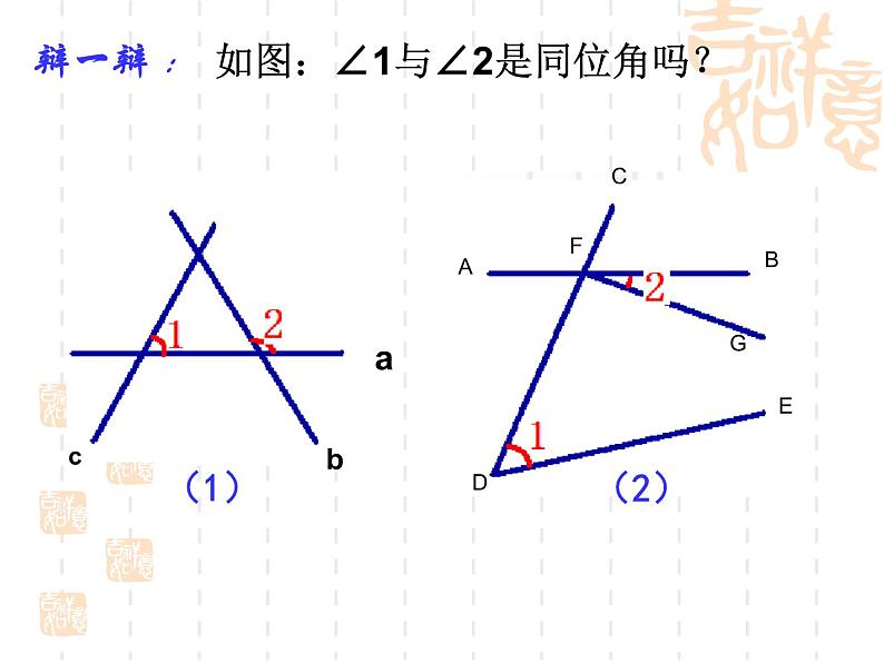 人教版数学七年级下册 5.1.3同位角_内错角_同旁内角 课件第6页