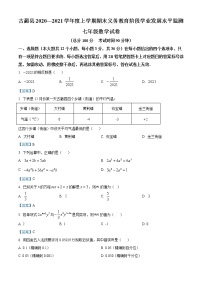 四川省泸州市古蔺县2020-2021学年七年级上学期期末数学试题