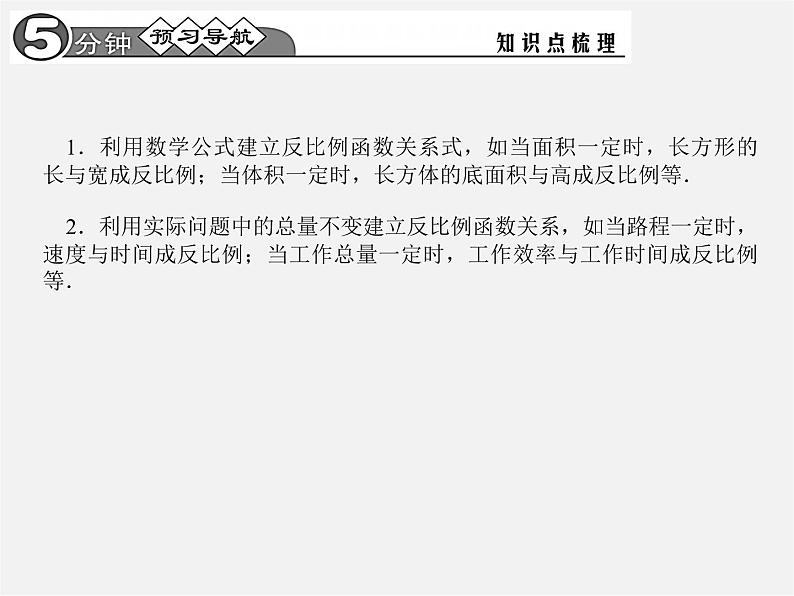 第1套 26.2.1 实际问题与反比例函数（一）课件第2页