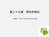 初中数学人教版九年级下册27.2.1 相似三角形的判定图文ppt课件