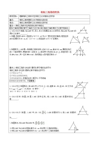 人教版九年级下册27.2.2 相似三角形的性质教案