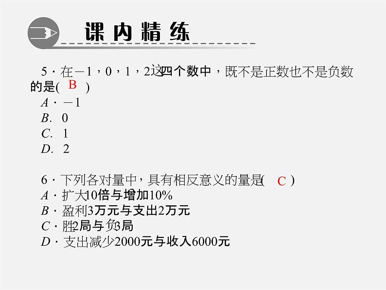 北师大初中数学七上《2.1 有理数》PPT课件 (3)第5页