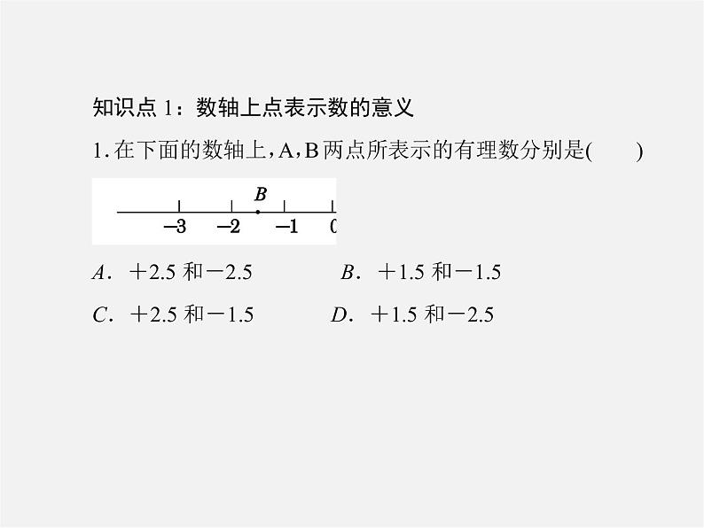 北师大初中数学七上《2.2 数轴》PPT课件 (8)06