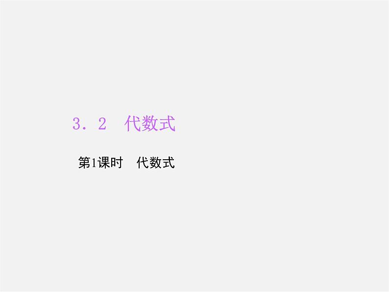 北师大初中数学七上《3.2 代数式》PPT课件 (4)01