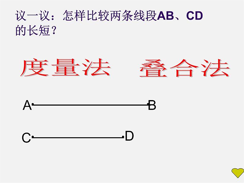 北师大初中数学七上《4.2 比较线段的长短》PPT课件 (5)第7页