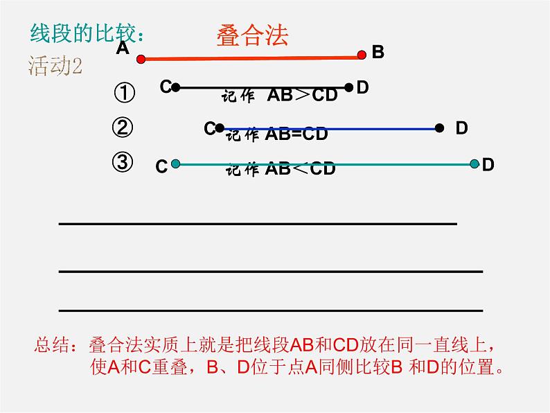 北师大初中数学七上《4.2 比较线段的长短》PPT课件 (6)第8页