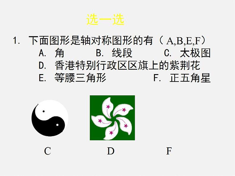 北师大初中数学七下《5.1轴对称现象》PPT课件 (1)第6页