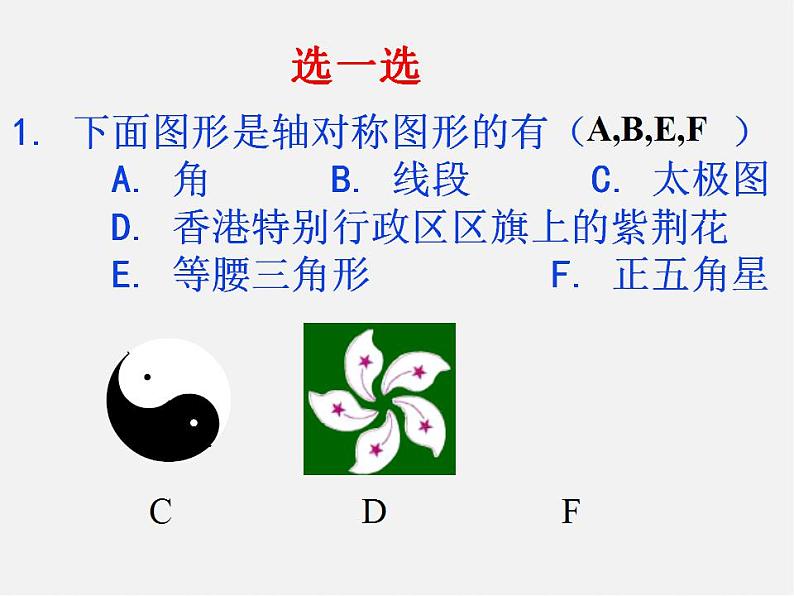 北师大初中数学七下《5.1轴对称现象》PPT课件 (5)第6页