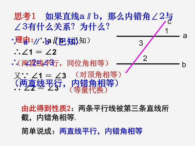 北师大初中数学七下《2.3平行线的性质》PPT课件 (5)第6页