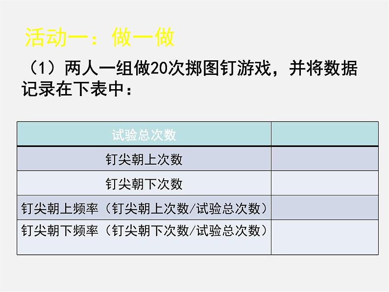 北师大初中数学七下《6.2频率的稳定性》PPT课件 (8)04