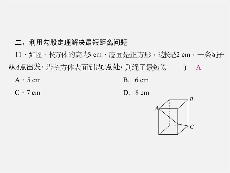 北师大初中数学八上《1.3勾股定理的应用》PPT课件 (7)第8页