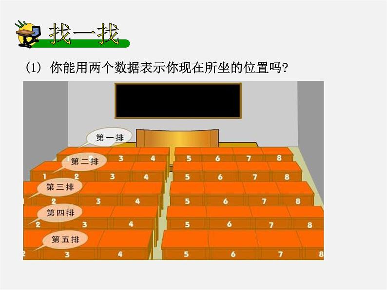 北师大初中数学八上《3.1确定位置》PPT课件 (2)07