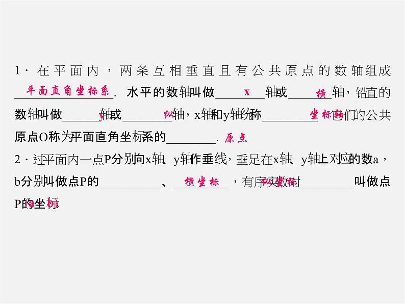 北师大初中数学八上《3.2平面直角坐标系》PPT课件 (2)第2页