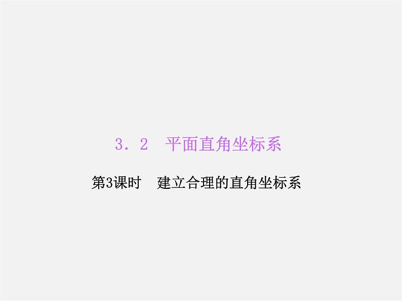 北师大初中数学八上《3.2平面直角坐标系》PPT课件 (4)第1页