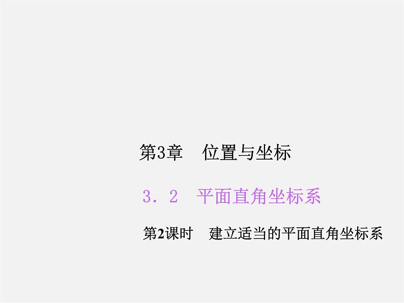 北师大初中数学八上《3.2平面直角坐标系》PPT课件 (6)第1页