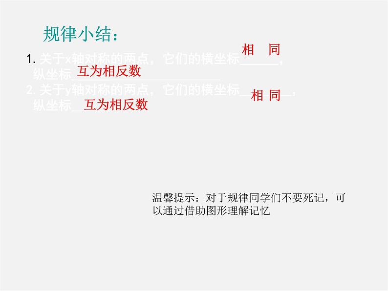 北师大初中数学八上《3.3轴对称与坐标变化》PPT课件 (5)05