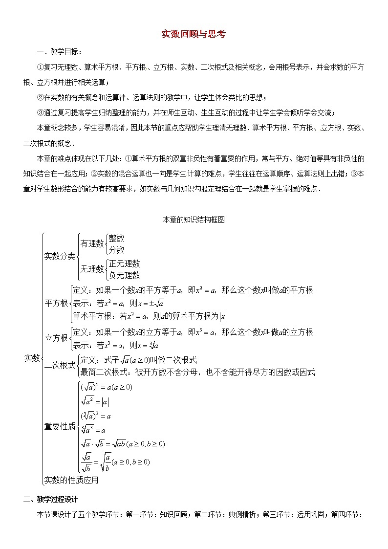 北师大初中数学八上《2.0第二章实数》word教案 (2)第1页