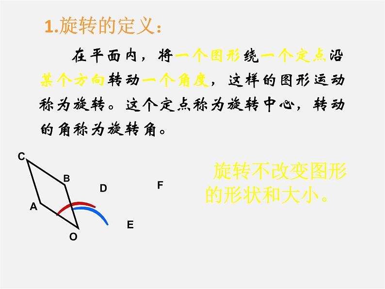 北师大初中数学八下《3.2.图形的旋转》PPT课件 (5)第6页