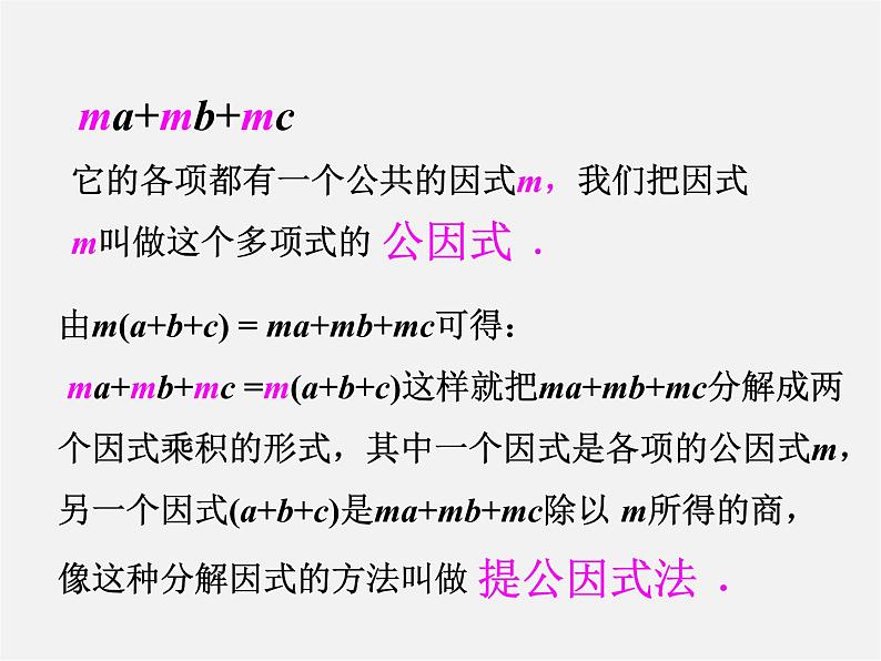 北师大初中数学八下《4.2提公因式法》PPT课件 (3)第6页