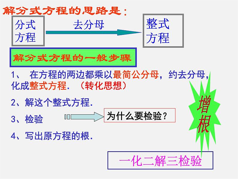 北师大初中数学八下《5.4.分式方程》PPT课件 (2)07