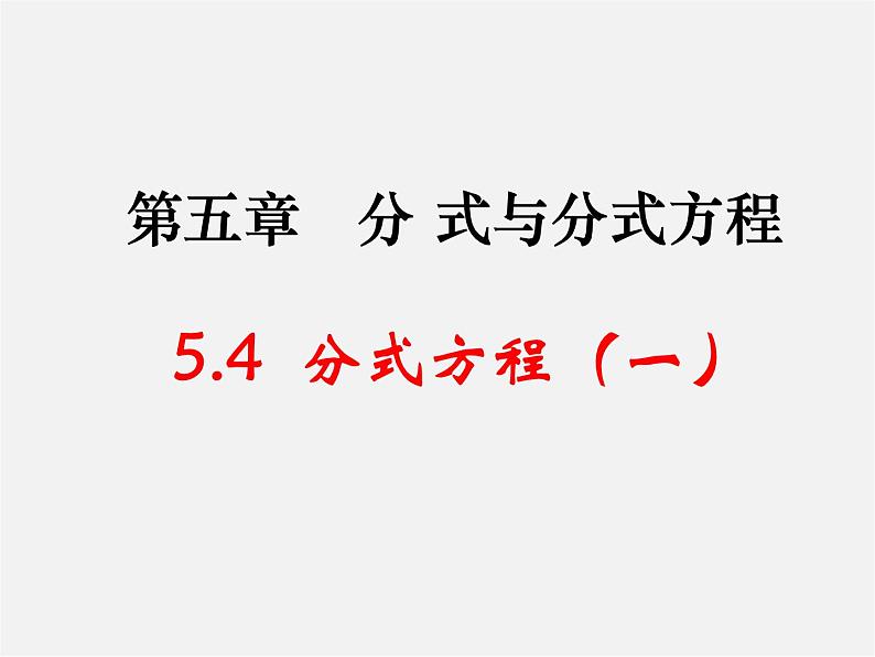 北师大初中数学八下《5.4.分式方程》PPT课件 (5)01