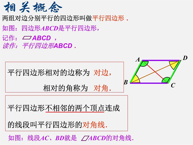 北师大初中数学八下《6.1.平行四边形的性质》PPT课件 (1)04