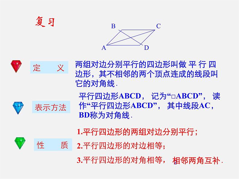 北师大初中数学八下《6.1.平行四边形的性质》PPT课件 (3)02