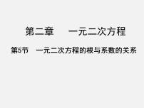 北师大版九年级上册5 一元二次方程的根与系数的关系课文配套课件ppt