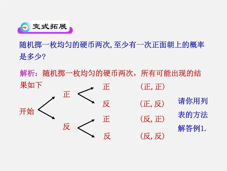 北师大初中数学九上《3.1 用树状图或表格求概率》PPT课件 (6)第6页