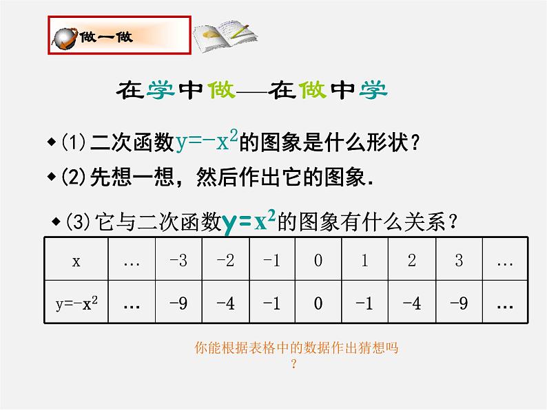 北师大初中数学九下《2.2二次函数的图象与性质》PPT课件 (1)08