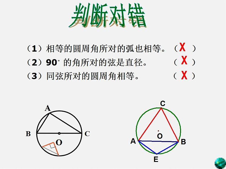 北师大初中数学九下《3.4圆周角和圆心角的关系》PPT课件 (4)08