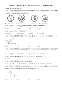 2020-2021学年湖北省武汉市武昌区八年级（上）期末数学试卷