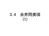 3.4 合并同类项   课件 苏科版七年级数学上册
