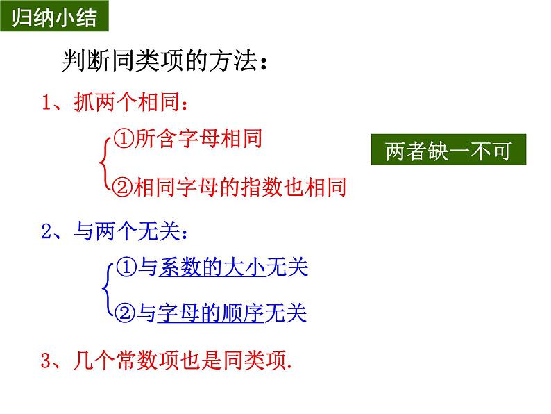 3.4 合并同类项   课件 苏科版七年级数学上册第7页