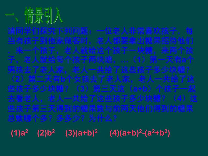 初中数学人教版八年级上册14.2.2 完全平方公式1课件第2页