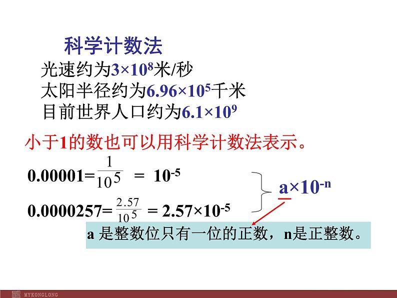 初中数学人教版八年级上册15.2.3 整数指数幂3课件04