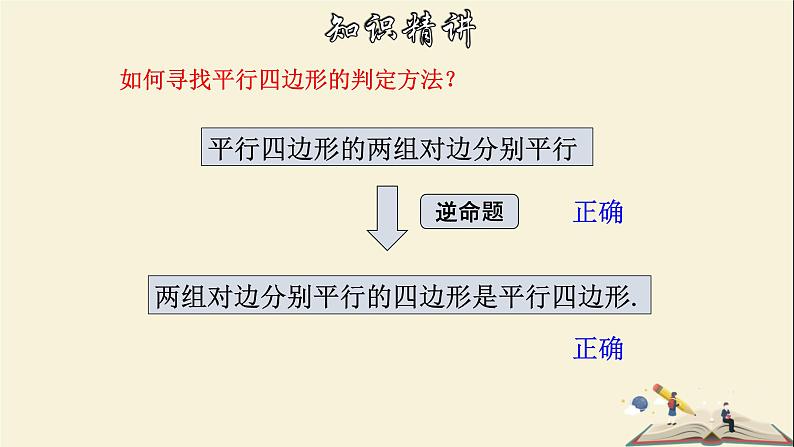 4.4.1 平行四边形的判定定理（1）-2021-2022学年八年级数学下册教学课件(浙教版)05