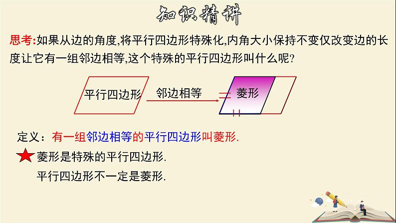 5.2.1 菱形的性质-2021-2022学年八年级数学下册教学课件(浙教版)03