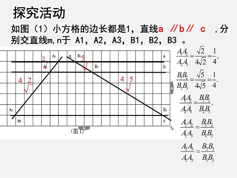 北师大初中数学九上《4.2 平行线分线段成例》PPT课件第5页