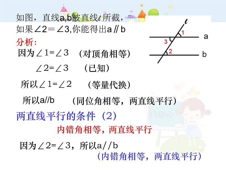 初中数学（人教版）七年级下册5.2.2 直线平行的条件(2)ppt课件06