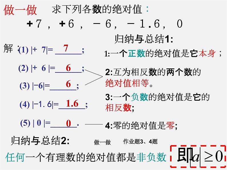 浙教初中数学七上《1.3 绝对值》PPT课件 (5)06