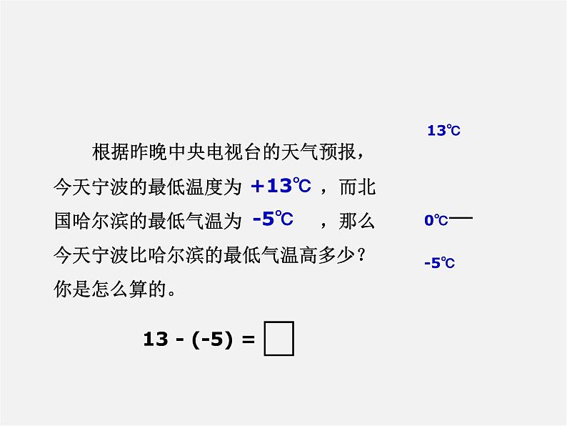 浙教初中数学七上《2.2 有理数的减法》PPT课件 (13)第3页