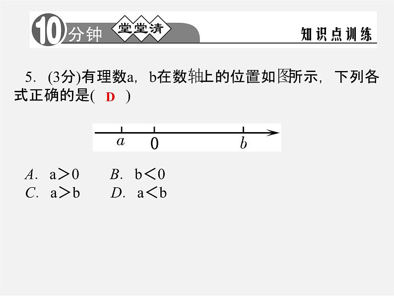 浙教初中数学七上《1.4 有理数大小比较》PPT课件 (2)04