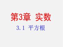 初中数学浙教版七年级上册3.1 平方根说课课件ppt